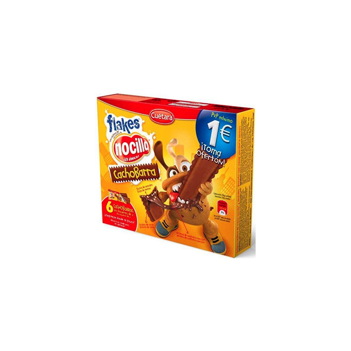 43104 - FLAKES NOCILLA CACHOB. CUETARA 90gr (12)